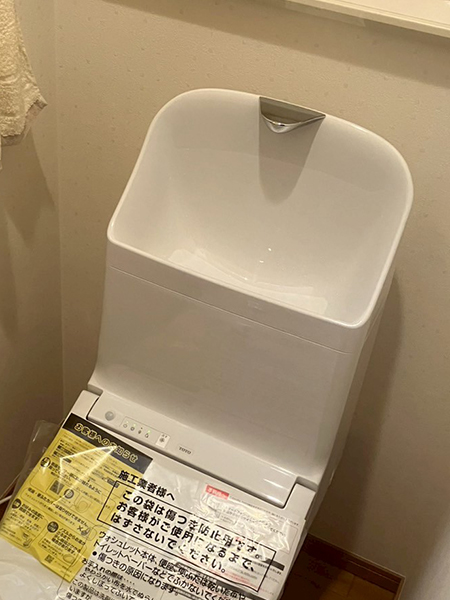 施工事例-川口市｜トイレ交換リフォームTOTO手洗いあり