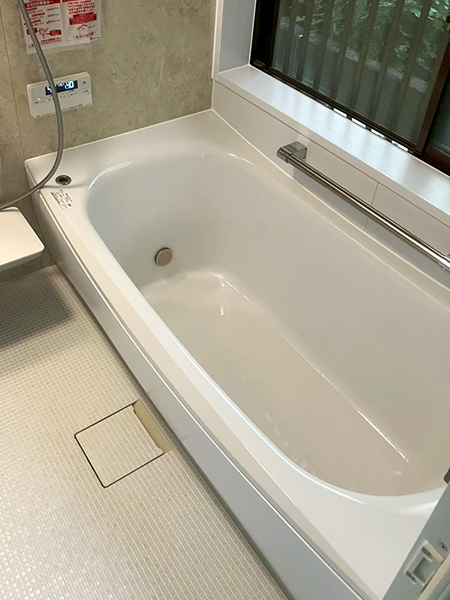 埼玉県川口市｜断熱・水廻りリフォームで浴室・洗面室を快適に-施工後浴槽