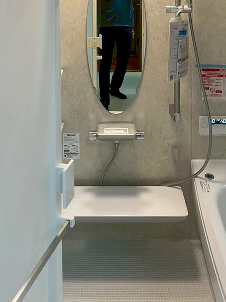 埼玉県川口市|断熱・水廻りリフォームで浴室・洗面室を快適に-施工後浴室洗い場